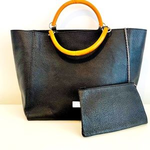 Barney’s New York Leather Handbag Tote